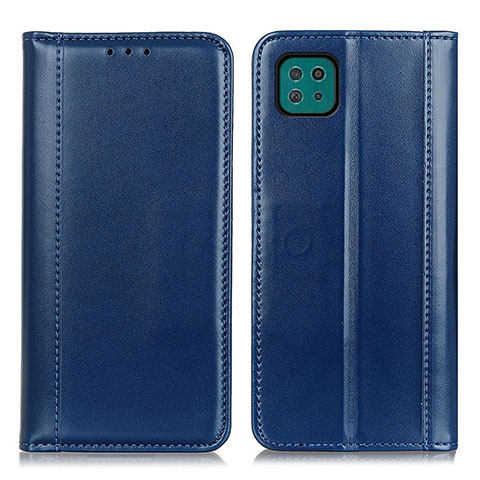 Handytasche Stand Schutzhülle Flip Leder Hülle M05L für Samsung Galaxy F42 5G Blau