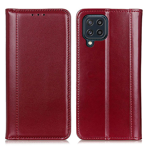 Handytasche Stand Schutzhülle Flip Leder Hülle M05L für Samsung Galaxy M32 4G Rot