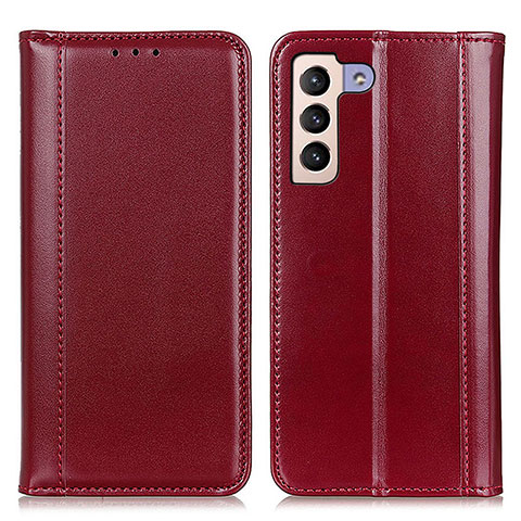 Handytasche Stand Schutzhülle Flip Leder Hülle M05L für Samsung Galaxy S21 5G Rot