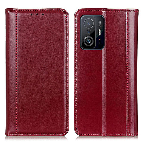 Handytasche Stand Schutzhülle Flip Leder Hülle M05L für Xiaomi Mi 11T Pro 5G Rot