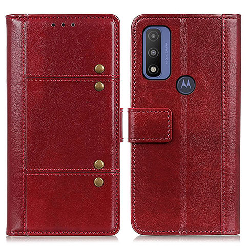 Handytasche Stand Schutzhülle Flip Leder Hülle M06L für Motorola Moto G Pure Rot