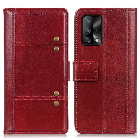 Handytasche Stand Schutzhülle Flip Leder Hülle M06L für Oppo A74 4G Rot