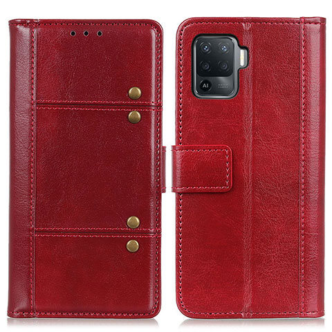 Handytasche Stand Schutzhülle Flip Leder Hülle M06L für Oppo Reno5 Lite Rot