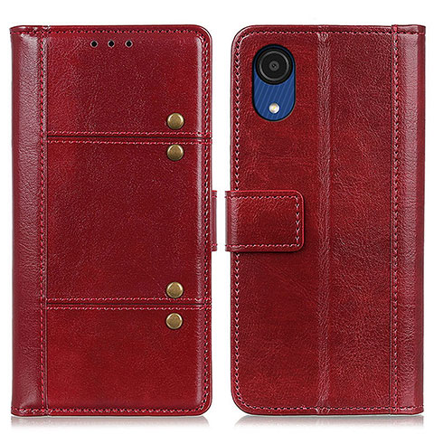 Handytasche Stand Schutzhülle Flip Leder Hülle M06L für Samsung Galaxy A03 Core Rot