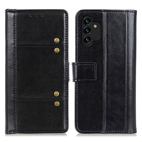 Handytasche Stand Schutzhülle Flip Leder Hülle M06L für Samsung Galaxy A04s Schwarz