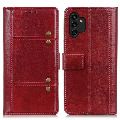 Handytasche Stand Schutzhülle Flip Leder Hülle M06L für Samsung Galaxy A13 4G Rot