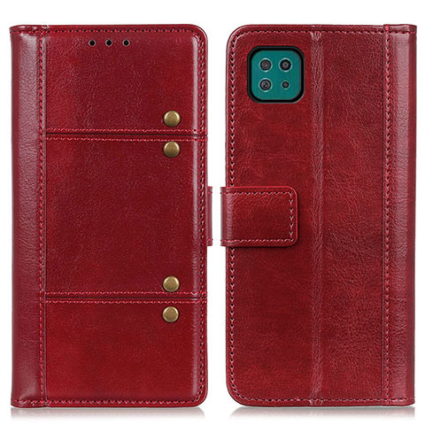 Handytasche Stand Schutzhülle Flip Leder Hülle M06L für Samsung Galaxy A22 5G Rot