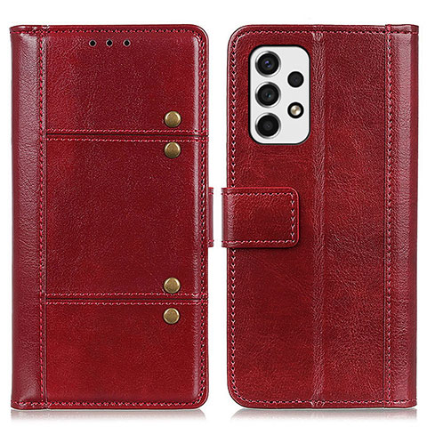 Handytasche Stand Schutzhülle Flip Leder Hülle M06L für Samsung Galaxy A53 5G Rot