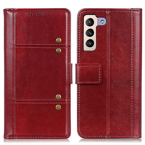 Handytasche Stand Schutzhülle Flip Leder Hülle M06L für Samsung Galaxy S21 Plus 5G Rot