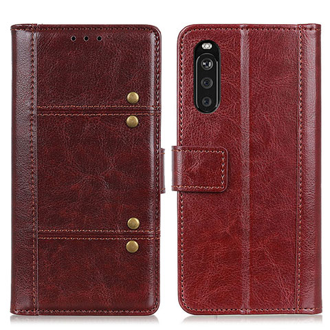 Handytasche Stand Schutzhülle Flip Leder Hülle M06L für Sony Xperia 10 III Braun