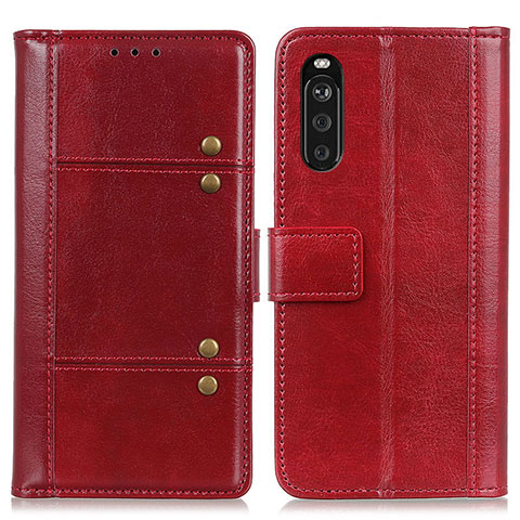 Handytasche Stand Schutzhülle Flip Leder Hülle M06L für Sony Xperia 10 III Lite Rot