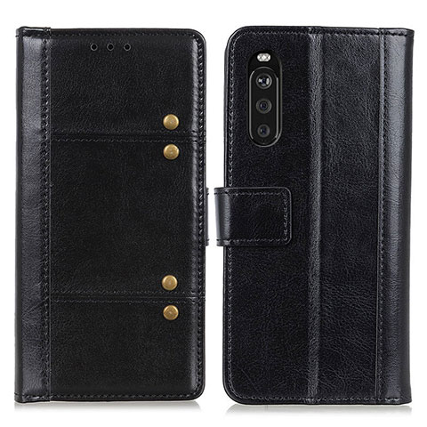 Handytasche Stand Schutzhülle Flip Leder Hülle M06L für Sony Xperia 10 III SOG04 Schwarz