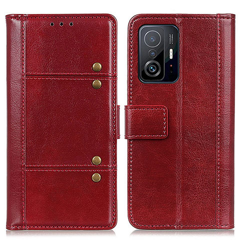 Handytasche Stand Schutzhülle Flip Leder Hülle M06L für Xiaomi Mi 11T 5G Rot