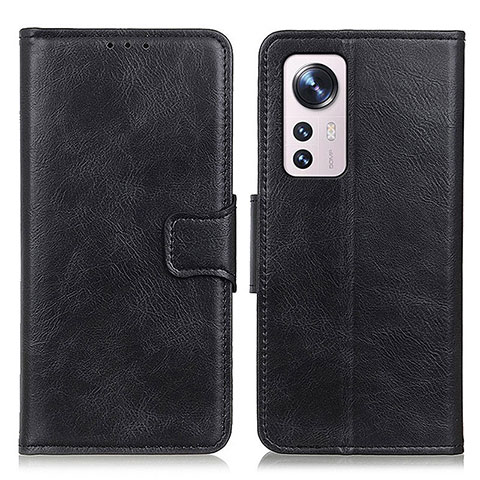 Handytasche Stand Schutzhülle Flip Leder Hülle M06L für Xiaomi Mi 12 Pro 5G Schwarz