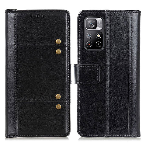 Handytasche Stand Schutzhülle Flip Leder Hülle M06L für Xiaomi Redmi Note 11 5G Schwarz