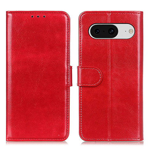 Handytasche Stand Schutzhülle Flip Leder Hülle M07L für Google Pixel 8 5G Rot