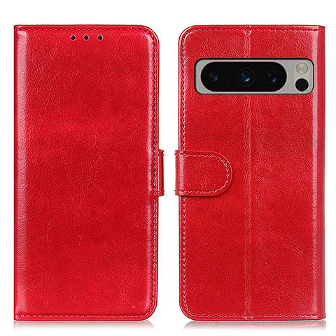 Handytasche Stand Schutzhülle Flip Leder Hülle M07L für Google Pixel 8 Pro 5G Rot