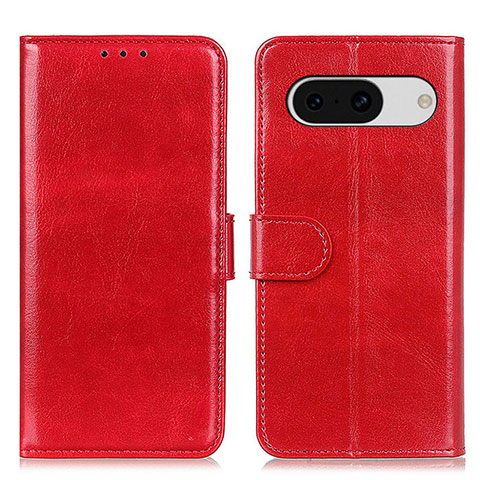 Handytasche Stand Schutzhülle Flip Leder Hülle M07L für Google Pixel 8a 5G Rot