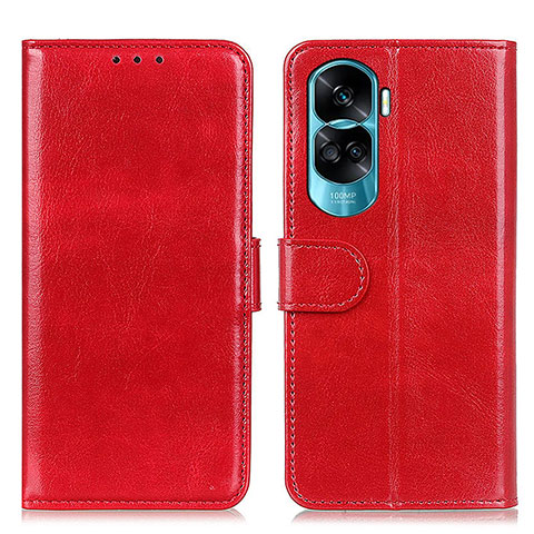 Handytasche Stand Schutzhülle Flip Leder Hülle M07L für Huawei Honor 90 Lite 5G Rot