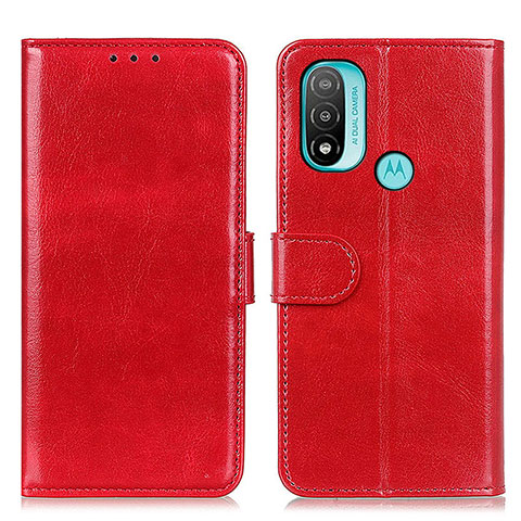 Handytasche Stand Schutzhülle Flip Leder Hülle M07L für Motorola Moto E40 Rot