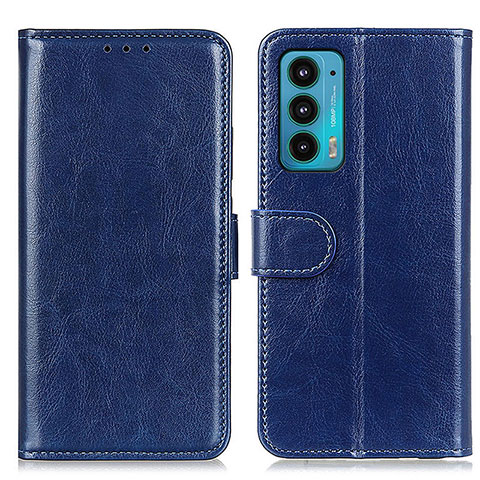 Handytasche Stand Schutzhülle Flip Leder Hülle M07L für Motorola Moto Edge 20 5G Blau