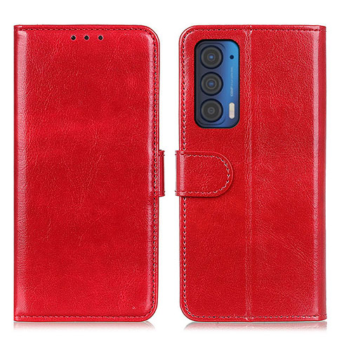 Handytasche Stand Schutzhülle Flip Leder Hülle M07L für Motorola Moto Edge (2021) 5G Rot