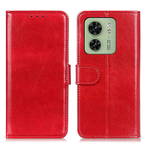 Handytasche Stand Schutzhülle Flip Leder Hülle M07L für Motorola Moto Edge (2023) 5G Rot