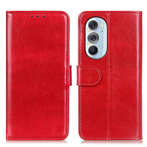 Handytasche Stand Schutzhülle Flip Leder Hülle M07L für Motorola Moto Edge Plus (2022) 5G Rot