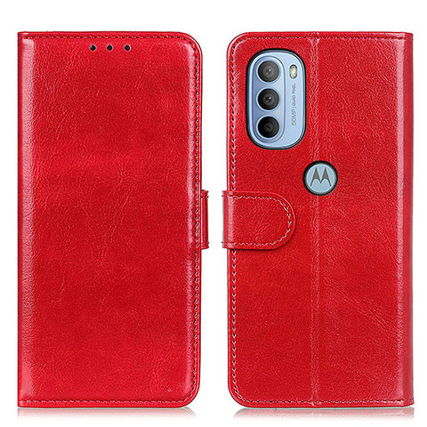 Handytasche Stand Schutzhülle Flip Leder Hülle M07L für Motorola Moto G41 Rot