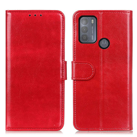 Handytasche Stand Schutzhülle Flip Leder Hülle M07L für Motorola Moto G50 Rot