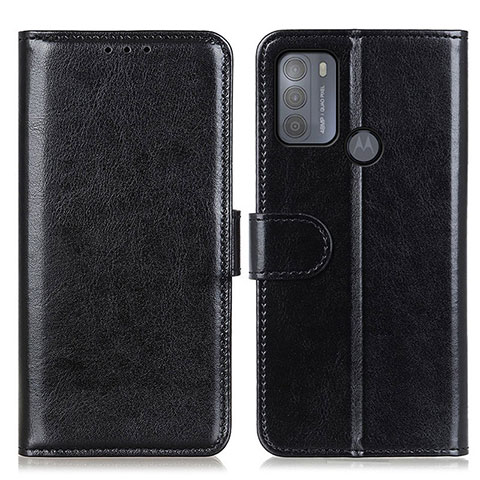 Handytasche Stand Schutzhülle Flip Leder Hülle M07L für Motorola Moto G50 Schwarz