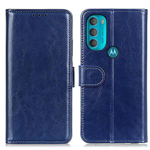 Handytasche Stand Schutzhülle Flip Leder Hülle M07L für Motorola Moto G71 5G Blau