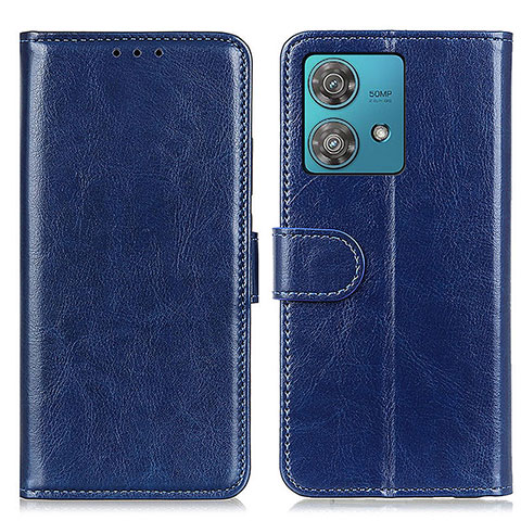 Handytasche Stand Schutzhülle Flip Leder Hülle M07L für Motorola Moto G84 5G Blau