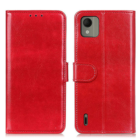 Handytasche Stand Schutzhülle Flip Leder Hülle M07L für Nokia C110 Rot