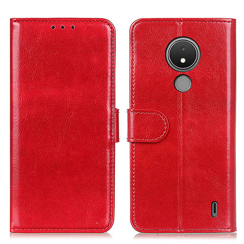 Handytasche Stand Schutzhülle Flip Leder Hülle M07L für Nokia C21 Rot