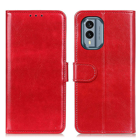 Handytasche Stand Schutzhülle Flip Leder Hülle M07L für Nokia X30 5G Rot