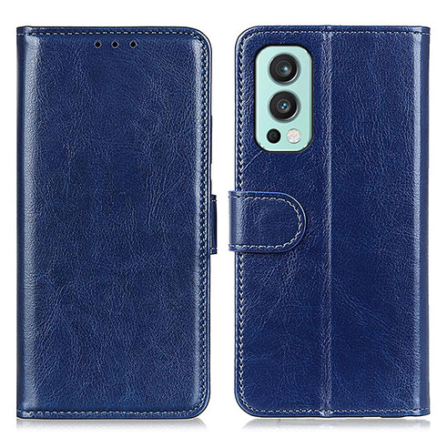 Handytasche Stand Schutzhülle Flip Leder Hülle M07L für OnePlus Nord 2 5G Blau