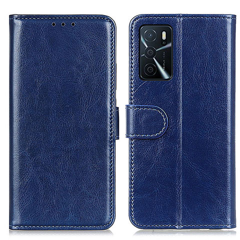 Handytasche Stand Schutzhülle Flip Leder Hülle M07L für Oppo A16s Blau