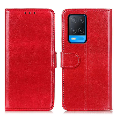 Handytasche Stand Schutzhülle Flip Leder Hülle M07L für Oppo A54 4G Rot