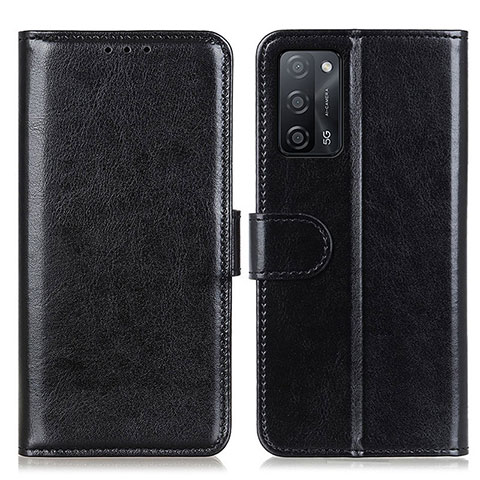 Handytasche Stand Schutzhülle Flip Leder Hülle M07L für Oppo A55 5G Schwarz