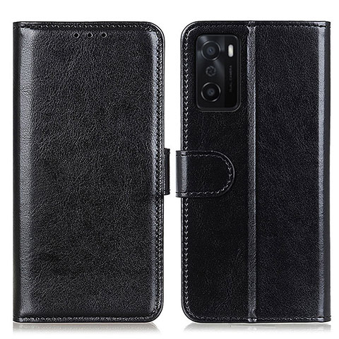 Handytasche Stand Schutzhülle Flip Leder Hülle M07L für Oppo A55S 5G Schwarz