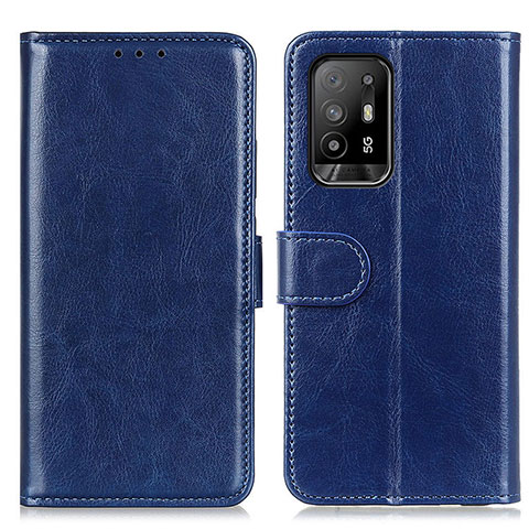 Handytasche Stand Schutzhülle Flip Leder Hülle M07L für Oppo A94 5G Blau