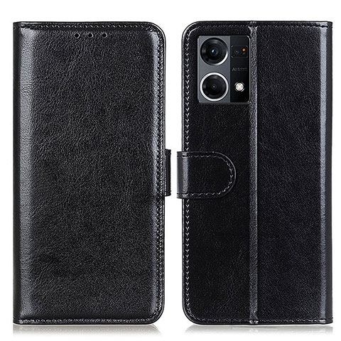 Handytasche Stand Schutzhülle Flip Leder Hülle M07L für Oppo F21s Pro 4G Schwarz