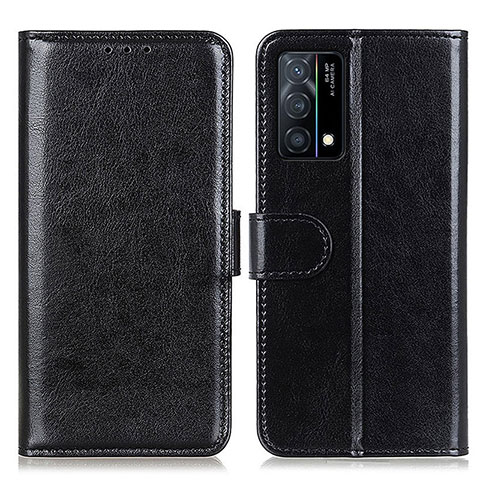 Handytasche Stand Schutzhülle Flip Leder Hülle M07L für Oppo K9 5G Schwarz