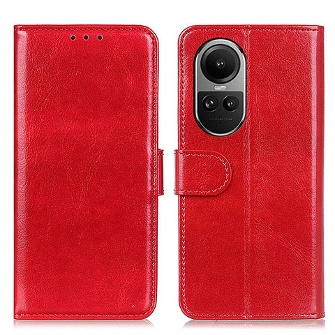 Handytasche Stand Schutzhülle Flip Leder Hülle M07L für Oppo Reno10 Pro 5G Rot