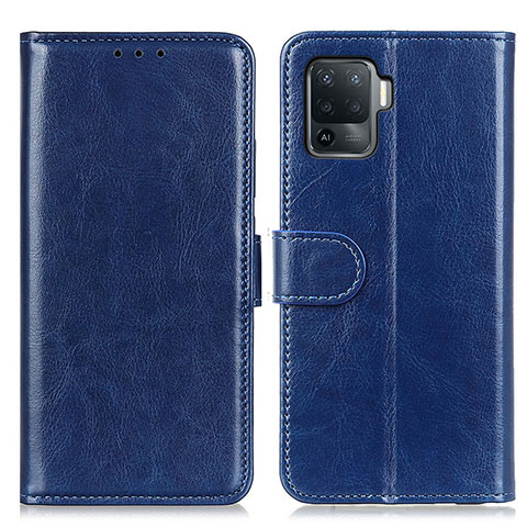 Handytasche Stand Schutzhülle Flip Leder Hülle M07L für Oppo Reno5 F Blau