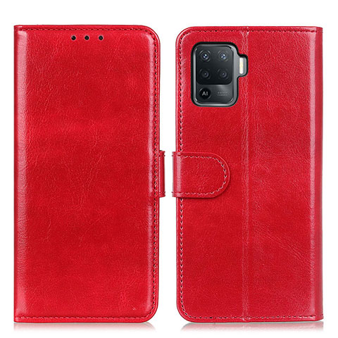 Handytasche Stand Schutzhülle Flip Leder Hülle M07L für Oppo Reno5 Lite Rot