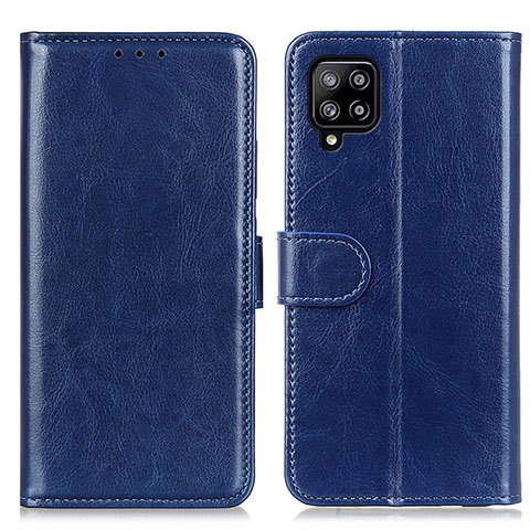 Handytasche Stand Schutzhülle Flip Leder Hülle M07L für Samsung Galaxy A22 4G Blau