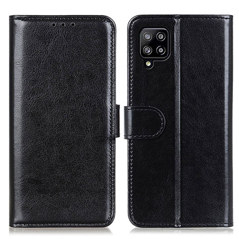 Handytasche Stand Schutzhülle Flip Leder Hülle M07L für Samsung Galaxy A22 4G Schwarz