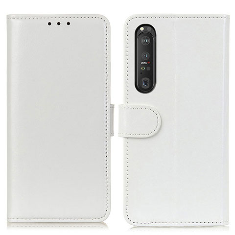 Handytasche Stand Schutzhülle Flip Leder Hülle M07L für Sony Xperia 1 III Weiß